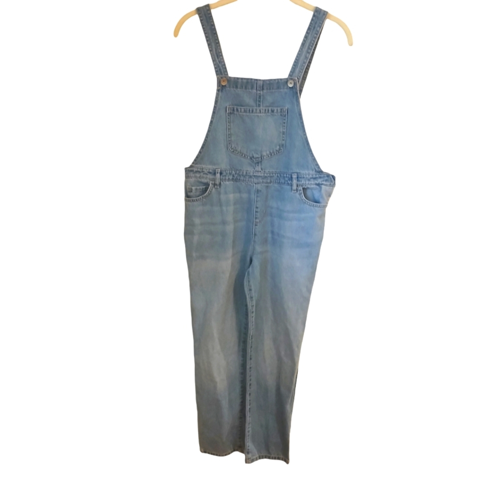 The Children's Place Girl's 100% Cotton Blue  Denim Overalls Size 16